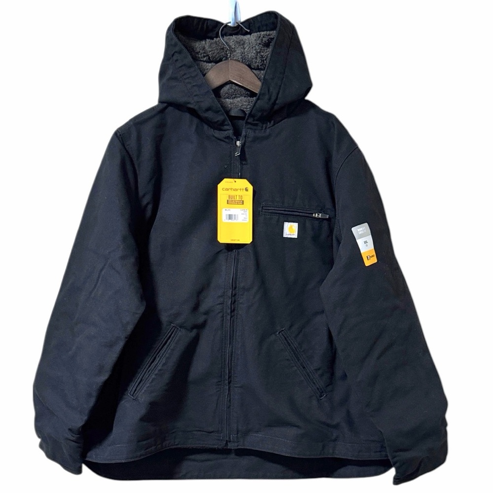 Carhartt Washed Duck Sherpa Lined Loose Fit Jacket Size XXL